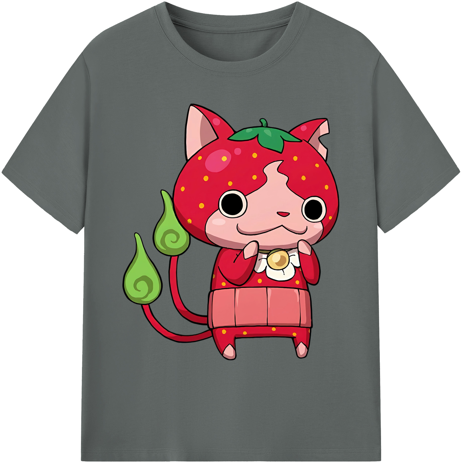 （画像用） 妖怪ウォッチ Yo-kai Watch 綿100％ メンズ半袖Tシャツ｜肌触りやわらか＆通気性